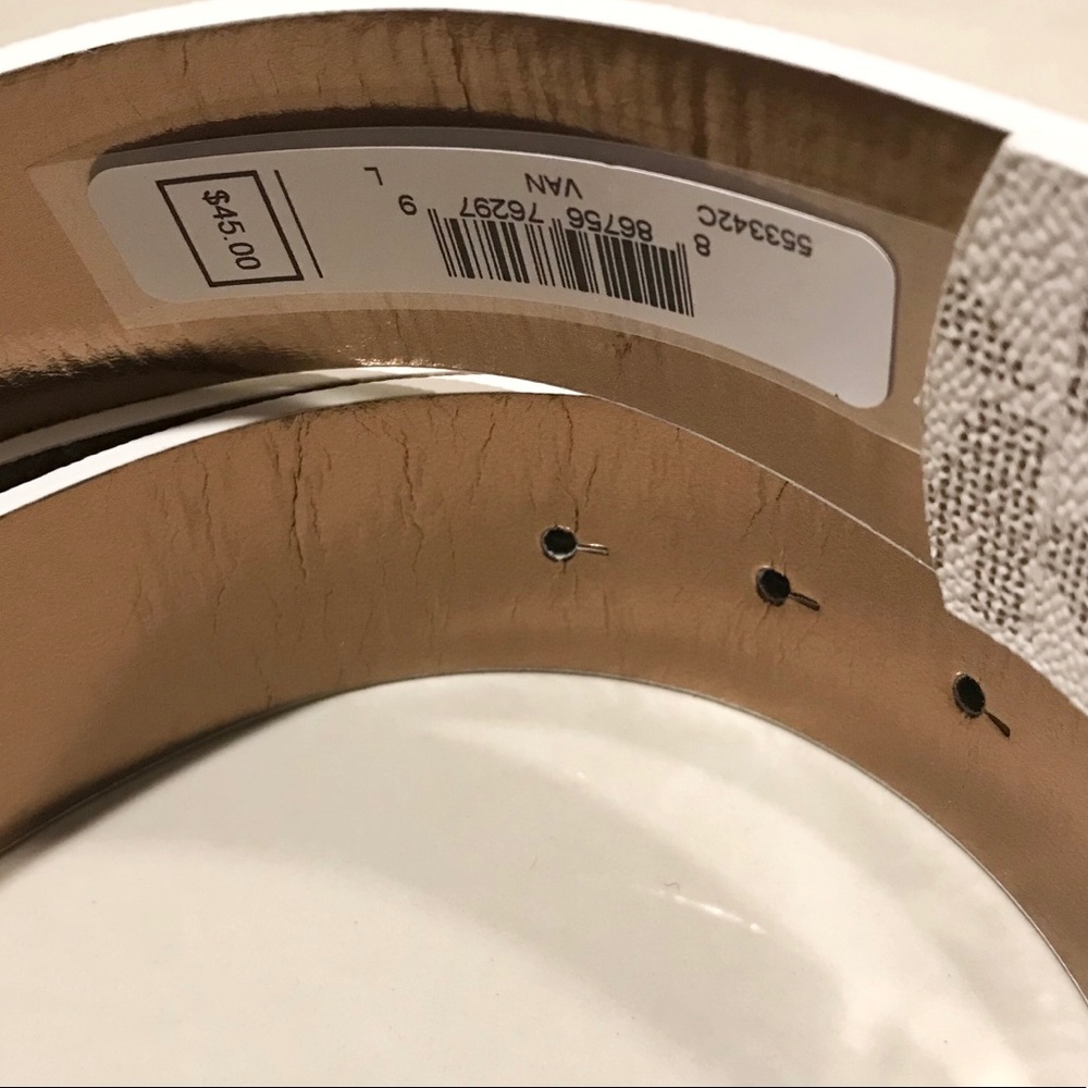 Michael Kors MK Signature Large Logo Belt - Picture 5 of 9